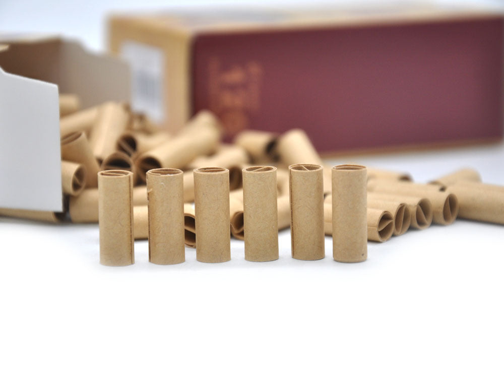 Disposable cigarette holder 7mm brown/white filter tip, box of 120 pieces