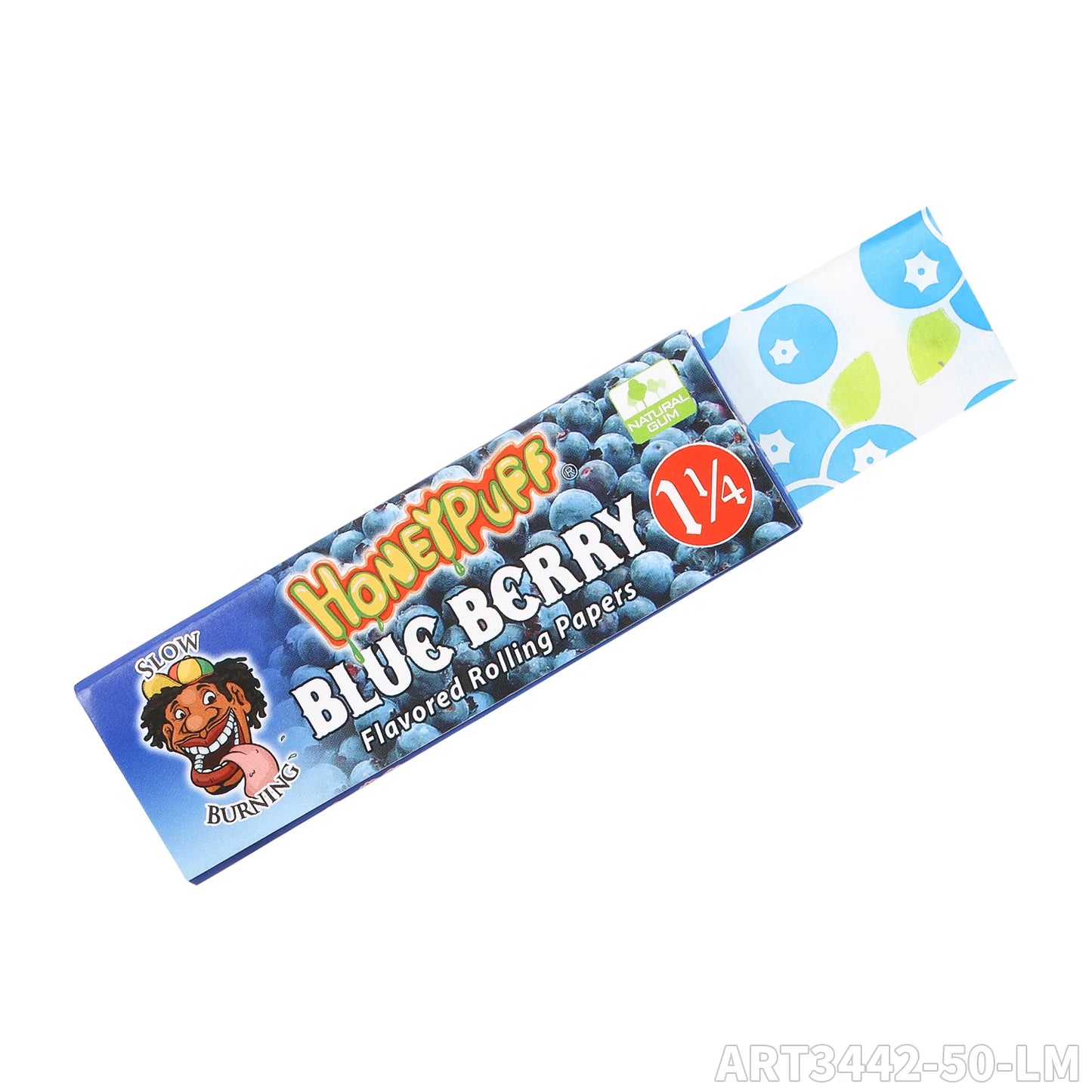 1 1/4 Size Strawberry Flavored Rolling Papers, Slow Burning Cigarette Rolling Papers (50 PCS)