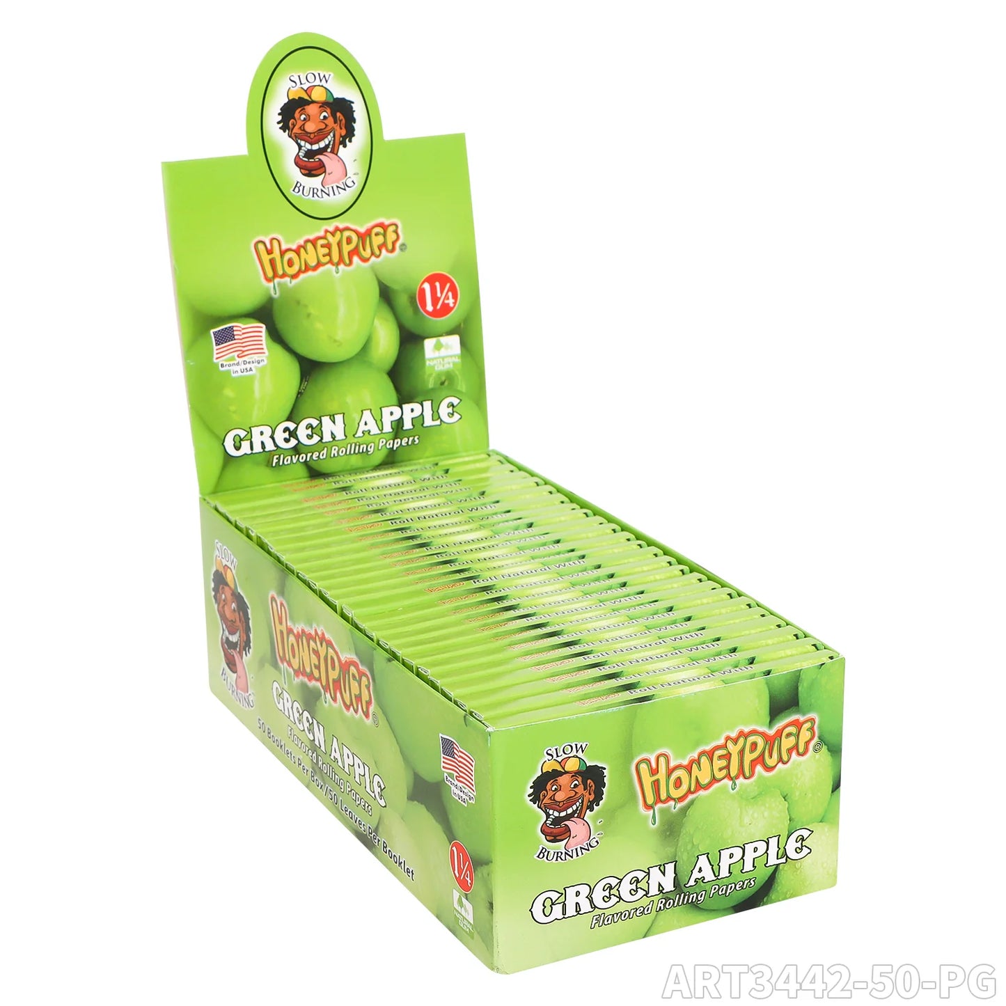 1 1/4 Size Strawberry Flavored Rolling Papers, Slow Burning Cigarette Rolling Papers (50 PCS)