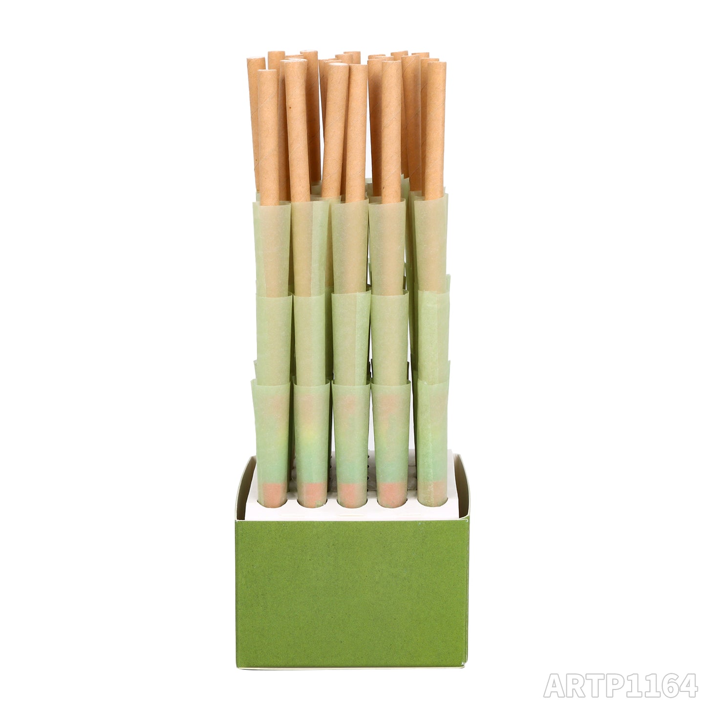 King Size Pre Rolled Rolling Paper with Tips,W mouth 84mm horn tube, Slow Burning Papers(75 PCS)