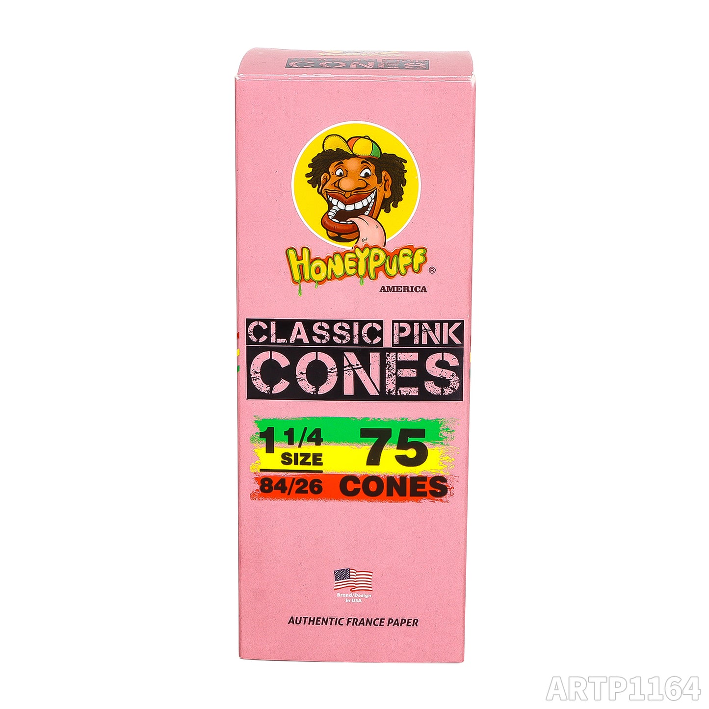 King Size Pre Rolled Rolling Paper with Tips,W mouth 84mm horn tube, Slow Burning Papers(75 PCS)