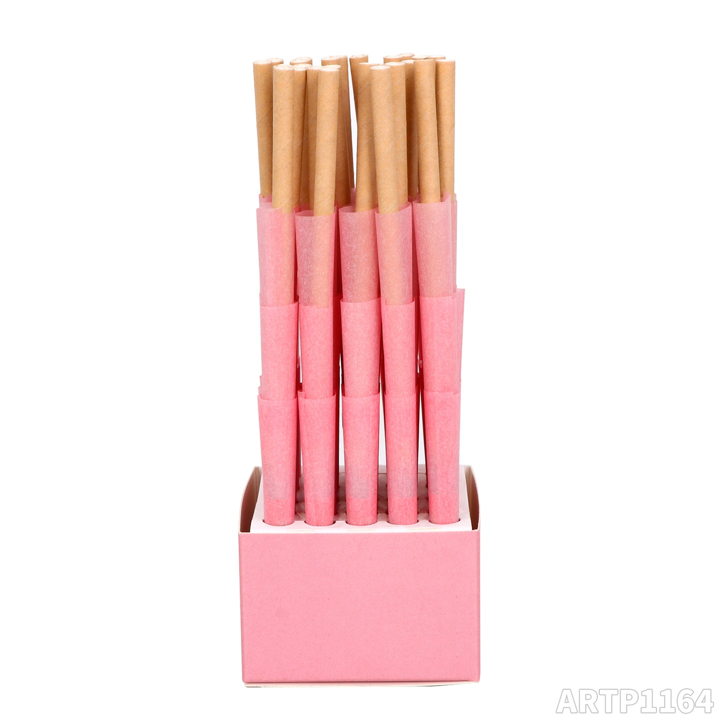 King Size Pre Rolled Rolling Paper with Tips,W mouth 84mm horn tube, Slow Burning Papers(75 PCS)