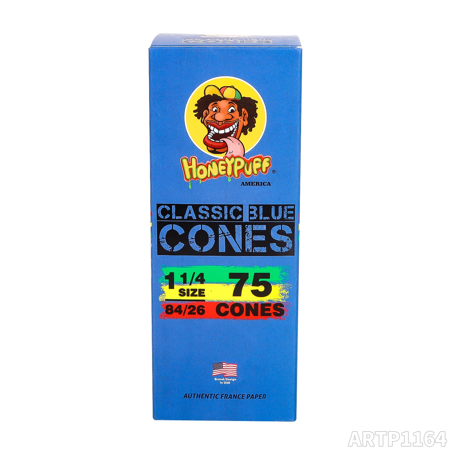 King Size Pre Rolled Rolling Paper with Tips,W mouth 84mm horn tube, Slow Burning Papers(75 PCS)