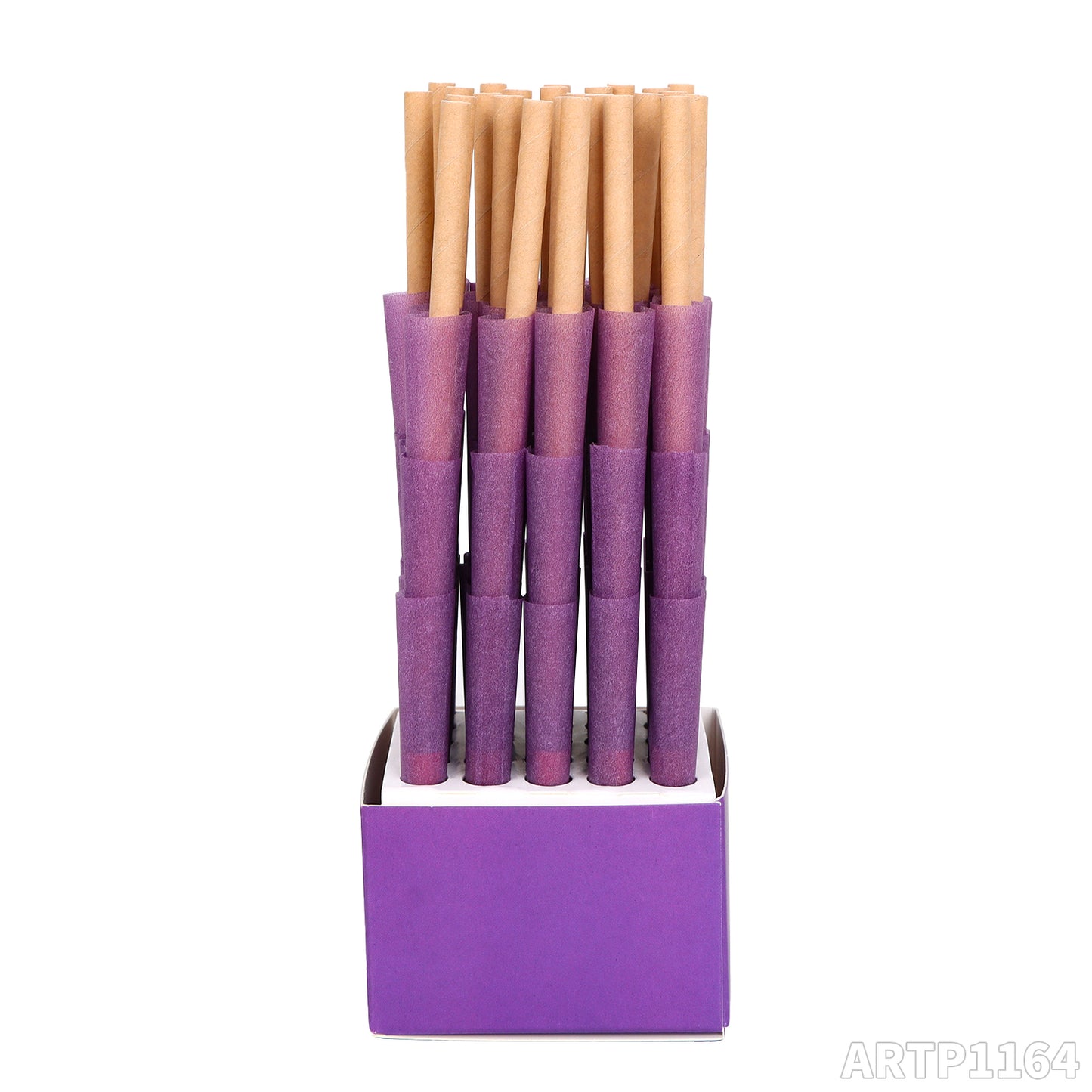 King Size Pre Rolled Rolling Paper with Tips,W mouth 84mm horn tube, Slow Burning Papers(75 PCS)