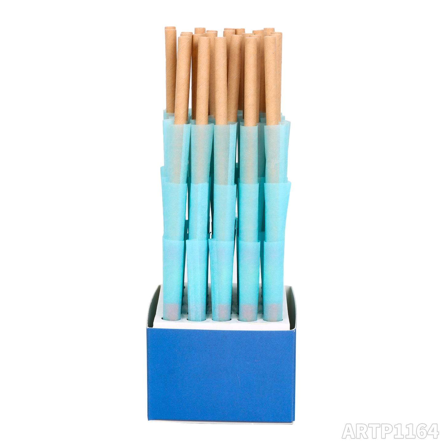King Size Pre Rolled Rolling Paper with Tips,W mouth 84mm horn tube, Slow Burning Papers(75 PCS)