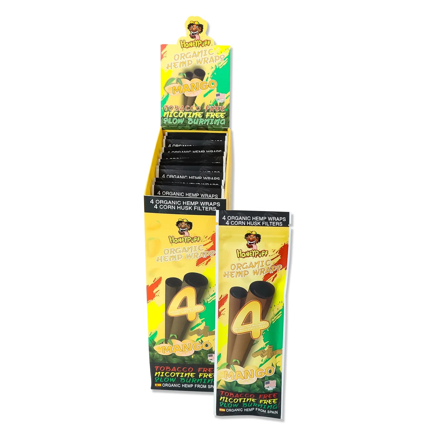 Flavors Rolling Papers, King Size Cigarette Rolling Paper with Tips, Slow Burning Rolling Paper & Biodegradable, 4 Pieces / Pack 15 Pack / Box