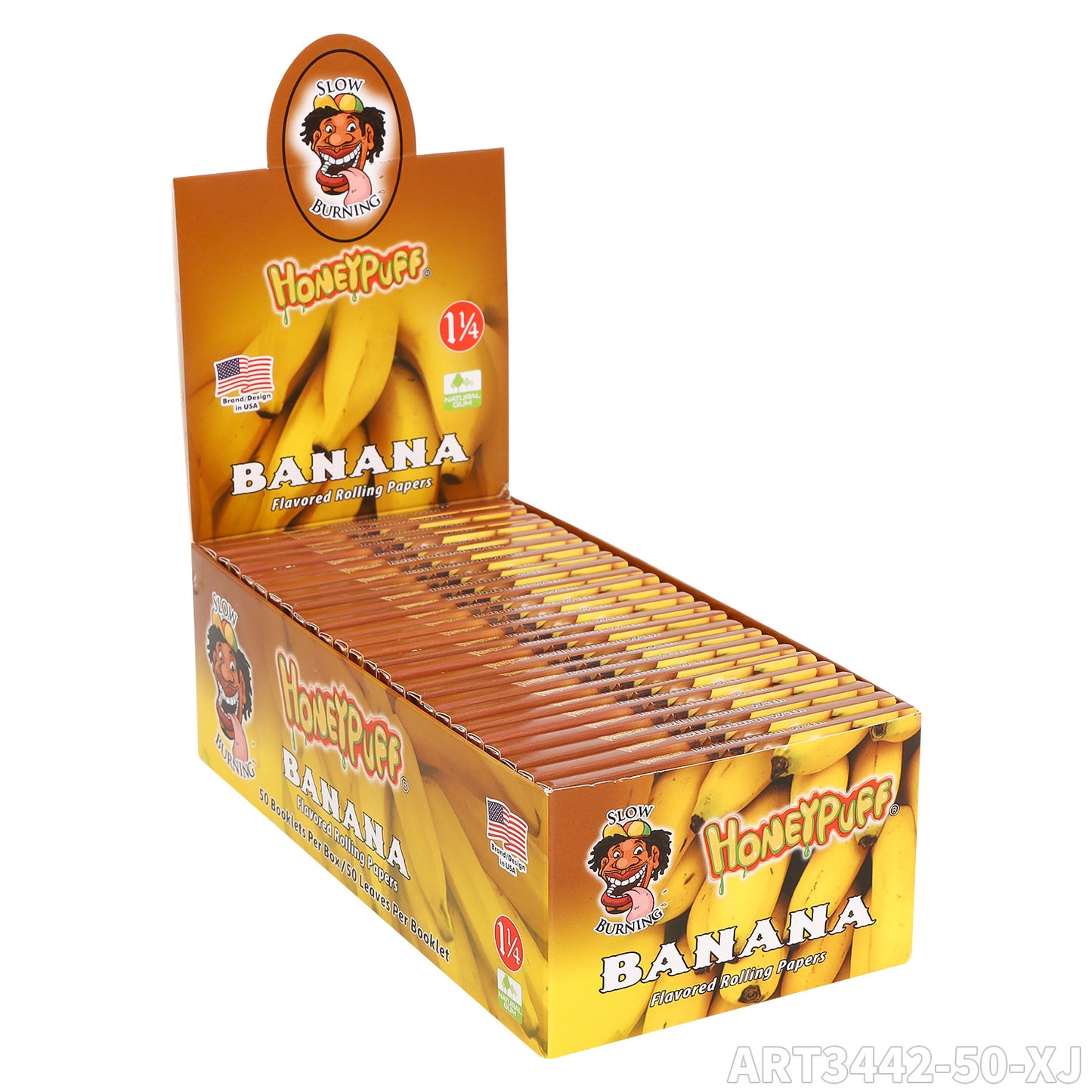 1 1/4 Size Strawberry Flavored Rolling Papers, Slow Burning Cigarette Rolling Papers (50 PCS)