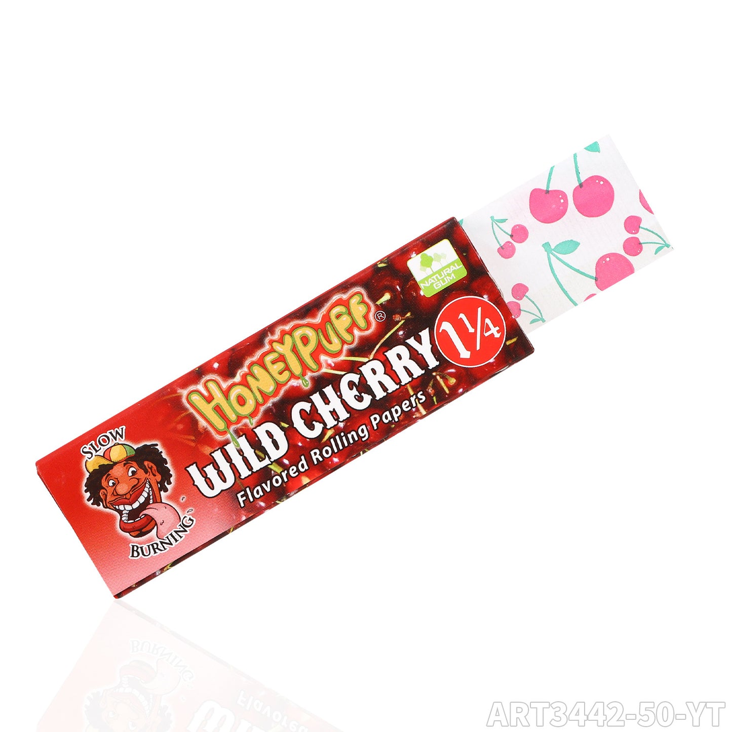 1 1/4 Size Strawberry Flavored Rolling Papers, Slow Burning Cigarette Rolling Papers (50 PCS)