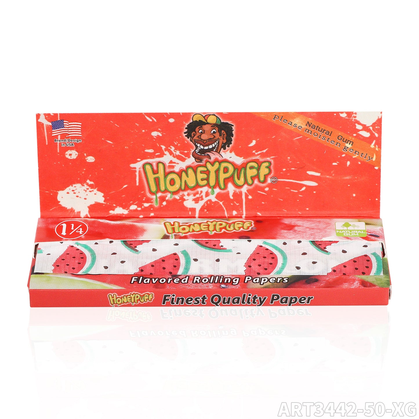1 1/4 Size Strawberry Flavored Rolling Papers, Slow Burning Cigarette Rolling Papers (50 PCS)
