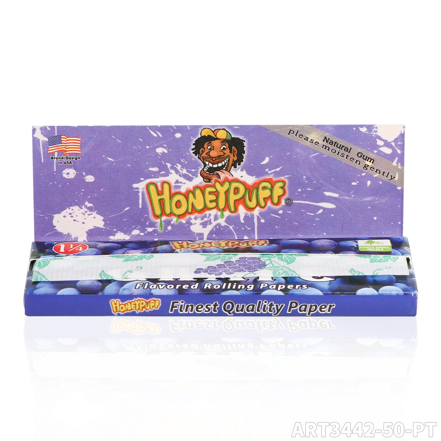 1 1/4 Size Strawberry Flavored Rolling Papers, Slow Burning Cigarette Rolling Papers (50 PCS)