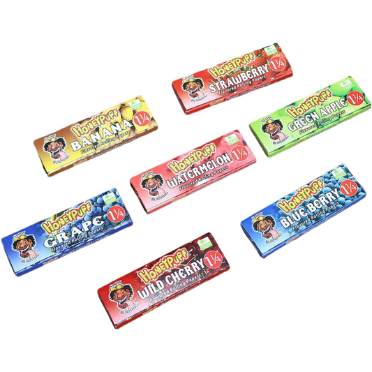 1 1/4 Size Strawberry Flavored Rolling Papers, Slow Burning Cigarette Rolling Papers (50 PCS)